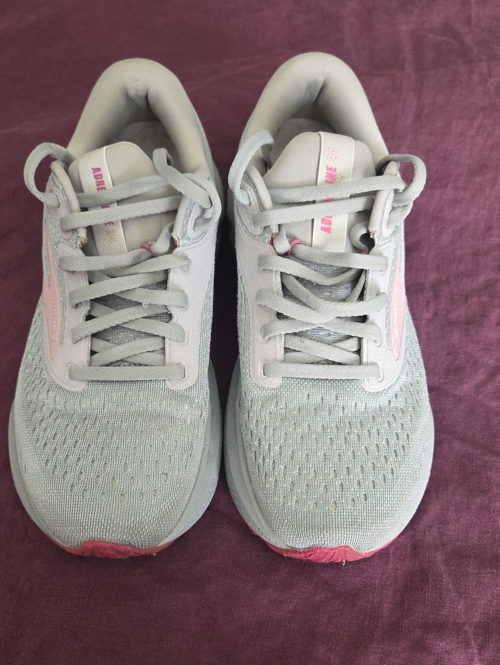 Brooks Adrenaline GTS 24 Light Gray & Pink Women's